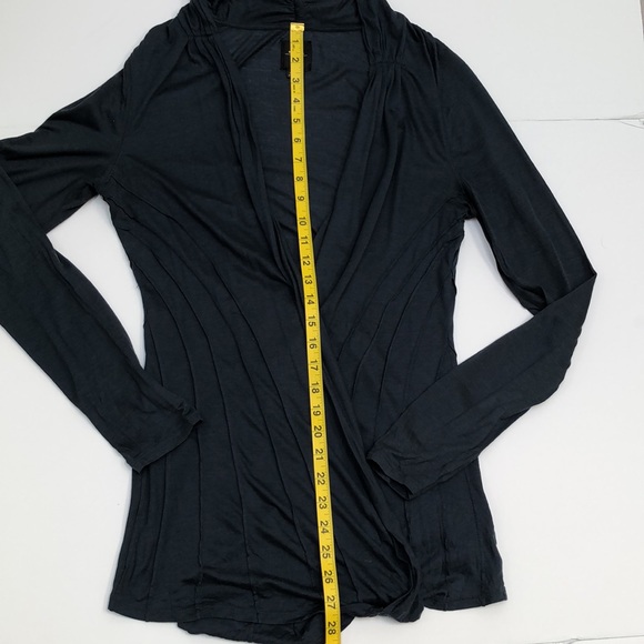 Deletta - Lightweight cascading cardigan - dark teal green - large - Picture 5 of 8